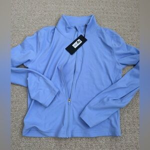 Aritzia new Butter Limit zip up nwt medium dayflower blue